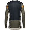 Left side profile of Fox Racing 360 Fade Jersey in Brown and Black (SKU: 33533-539), highlighting vented mesh panels