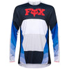 Front view of Fox Racing 360 Fade Jersey in White and Blue (SKU: 33533-059), showing TruDri® fabric and RAP sleeve fit