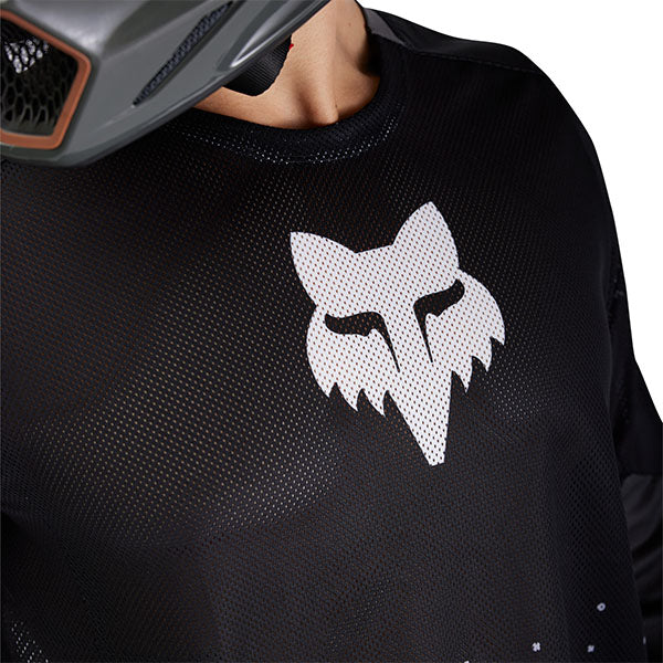 Flat lay of Black/Grey Ranger Air Off Road Jersey (SKU: 33537-001), showing full silhouette and graphics