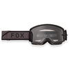 Front view of Fox Racing Main Drive Goggles in Black (SKU: 33523-001), featuring wide viewport and VLS™ lens system