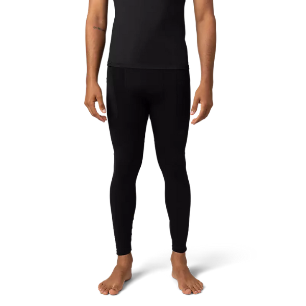 Fox Racing Tecbase Compression Tights product image in Blk sizes SM, MD, LG, XLG, 2XL SKU 30311-001-S. Base Layer Pants | Available at BTO Sports