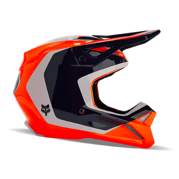 studio product photo of Fox Racing SKU 31370-824 in FLUORESCENT ORANGE, size XS for motocross helmet, dirt bike, motocross, off road, sizes XS to XXL.