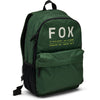 Fox Racing Clean Up Backpack SKU 32790 Dark Sage front view showing main compartment and Fox Racing branding