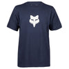 Studio photo on a white background of Fox Racing Fox Legacy Basic Tee (Youth); showing tee fit, printed graphics, and crew neckline; SKU 31819-001-YXS