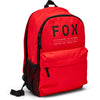Fox Racing Clean Up Backpack SKU 32790 Flo Red front view showing main compartment and Fox Racing branding