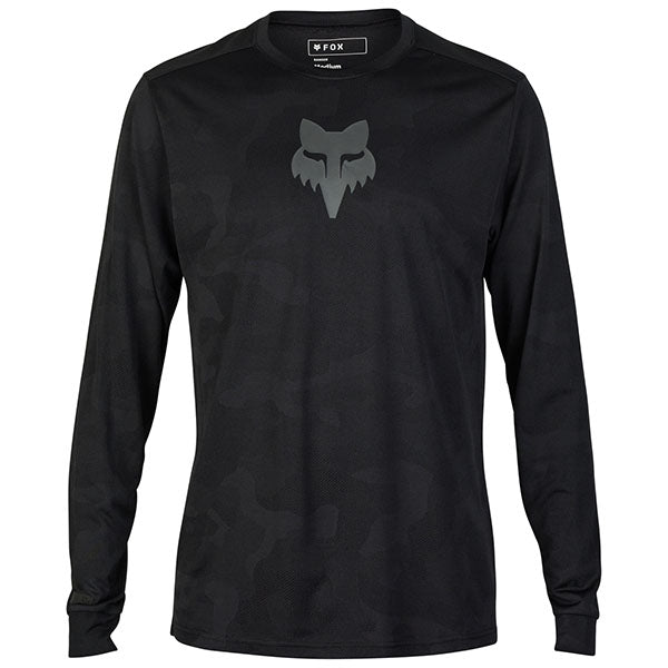 Product image of Fox Racing - Ranger TruDri Long Sleeve Jersey (MTB) SKU:32365-001-S | Sizes: SM, MD, LG, XL, 2XL | Designed for Mountain Bike, BMX and E-Bike riders | Available at BTO Sports
