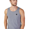 High-resolution studio image of Fox Racing Forums Tech Tank; showing sleeveless cut, hem shape, and printed or woven branding; SKU 30720-291-S