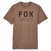 Studio photo on a white background of Fox Racing Non Stop Tech Tee; showing tee fit, printed graphics, and crew neckline; SKU 31688-001-S