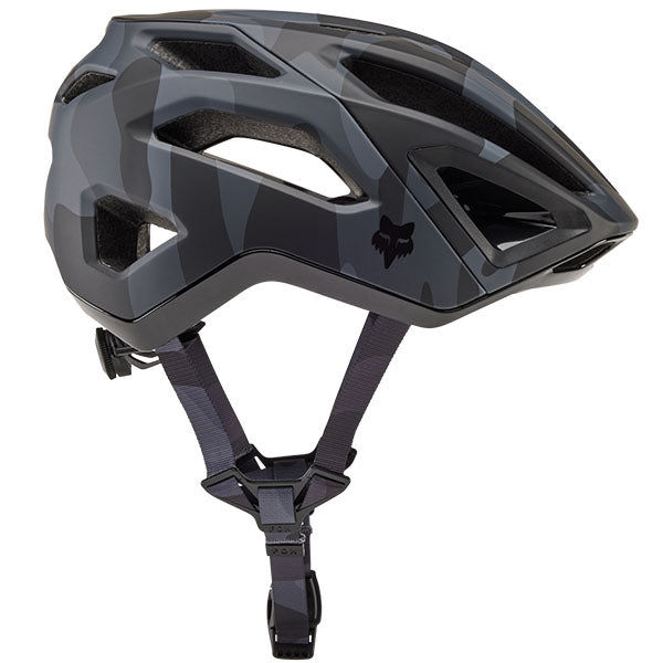 Product image of Fox Racing - Crossframe Pro Camo Helmet (MTB) SKU:31976-247-S | Sizes: SM, MD, LG | Designed for Mountain Bike, BMX and E-Bike riders | Available at BTO Sports