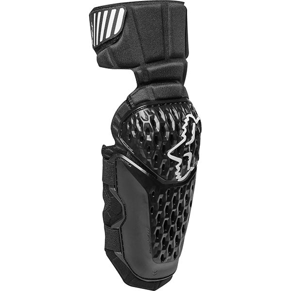 Front view of Fox Racing Titan Race CE Elbow Guard SKU: 25194-001 - view of molded elbow protection piece on white background