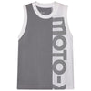 Crisp studio image on a white background of Fox Racing; showing sleeveless cut, hem shape, and printed or woven branding; SKU 33596-008-S