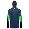 Rear view of Twilight Blue Ranger Drive Jersey (SKU: 33538-407), showing extended tail and ventilation