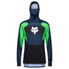Front view of Ranger Drive Jersey in Twilight Blue (SKU: 33538-407), featuring deep tone and integrated buff
