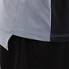 Rear view of Steel Grey Ranger Drive Jersey (SKU: 33538-172), showing extended tail and ventilation