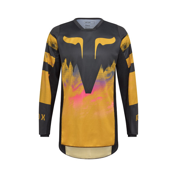 Rear view of tangerine 180 Kairos Jersey showing drop-tail hem and vented mesh panels, SKU 36313-279 | SKU: 36313-295 | Available at BTO Sports