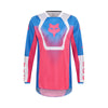 Front view of Fox Racing Youth 180 Collect Jersey in blue/pink showing mesh collar and vented panels, SKU 36315-A01 | SKU: 36315-002 | Available at BTO Sports