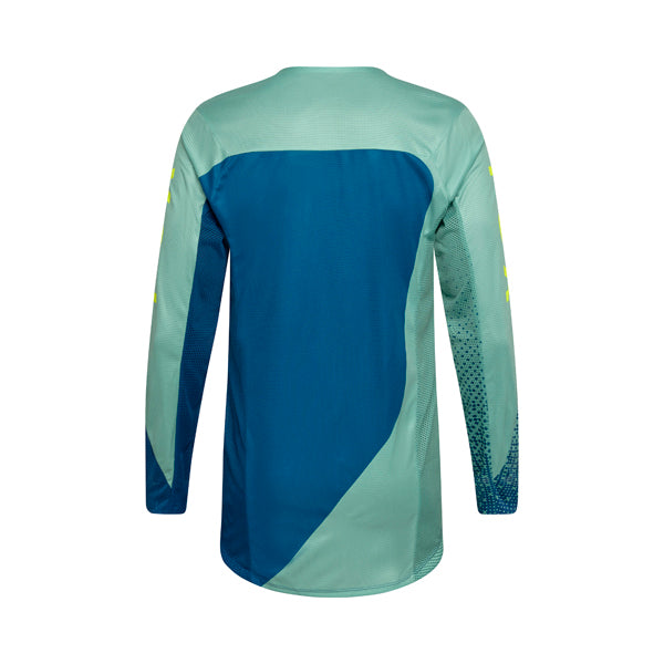 Rear view of spearmint Flexair Fracture Jersey showing TruDri® fabric and lightweight construction, SKU 36316-266 | SKU: 36316-11 | Available at BTO Sports