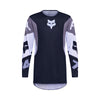 Front view of Fox Racing 360 Tine Jersey in black showing mesh collar, RAP sleeve fit, and drop-tail hem, SKU 36320-001 | SKU: 36320-00 | Available at BTO Sports