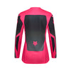 Rear view of Women’s 180 Shield Jersey in black and pink highlighting full-back mesh ventilation and sublimated Fox Shield graphics, SKU 36324-285 | SKU: 36324-28 | Available at BTO Sports