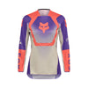 Front view of Fox Racing Women’s 180 Collect Jersey in grape showing moisture-wicking fabric, mesh sleeve panels, and drop-tail hem, SKU 36325-443 | SKU: 36325-443 | Available at BTO Sports