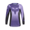 Front view of Fox Racing Youth Flexair Spire Jersey in lilac showing lightweight TruDri® fabric and bonded stretch cuffs for athletic fit, SKU 36327-282 | SKU: 36327-246 | Available at BTO Sports