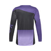 Rear angled view of Fox Racing Youth Flexair Spire Jersey in lilac with breathable mesh zones and bold Fox branding, SKU 36327-282 | SKU: 36327-246- | Available at BTO Sports