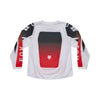 Rear view of 180 Shield Pee Wee Jersey in flo red highlighting full mesh back panel and Fox Shield branding, SKU 36330-110 | SKU: 36330-110 | Available at BTO Sports