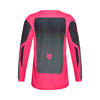 Rear view of Youth Girls 180 Shield Jersey in black and pink highlighting full-back mesh ventilation and Fox Shield logos, SKU 36332-285 | SKU: 36332-285 | Available at BTO Sports