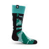 Fox Racing 180 Kairos Socks (Youth) front angle view in Tangerine sizes Y-SM, Y-LG SKU 36371-279-YS. Socks | Available at BTO Sports