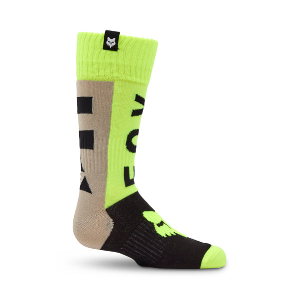Fox Racing 180 Collect Socks (Youth) front angle view in Blu/Pink sizes Y-SM, Y-LG SKU 36372-A01-YS. Socks | Available at BTO Sports