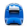 Rear view of Fox Racing SKU 36385-002M V1 Shield Helmet in blue showing exhaust vents and shell contour, SKU 36385002, sizes XS, SM, MD, LG, XL, size XS, sizes XS to XL.