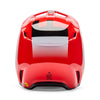 Rear view of helmet in fluorescent red showing exhaust vents and shell contour, SKU 36385110, sizes XS, SM, MD, LG, XL, size XS, sizes XS to XL.
