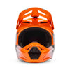 Angled front view of helmet in flo orange showing chin bar and vent layout, SKU 36385824, sizes XS, SM, MD, LG, XL, size XS, sizes XS to XL.