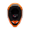 Interior view of helmet in flo orange showing liner and cheek pad system, SKU 36385824, sizes XS, SM, MD, LG, XL, size XS, sizes XS to XL.