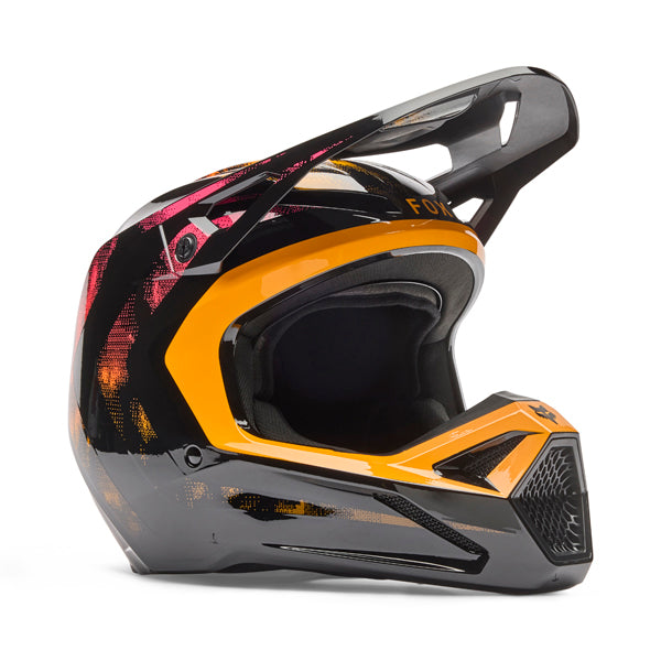 Image of Fox Racing - V1 Kairos Helmet (Youth) | SKU 36388-295 | Colors: Tangerine, Turquoise | Sizes: Y-SM to Y-LG | Available at BTO Sports