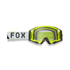 front view of Fox Racing Airspace Tine Goggles in flo yellow with smoke lens and VLS-compatible frame | Available at BTO Sports.