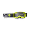 front angle of Youth V1 Collect Helmet in grey/yellow showing breakaway visor, padded chinbar, and airflow ports, SKU 36413-086 | Available at BTO Sports.