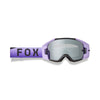 front view of Fox Racing Vue Spire Goggles in lilac with mirrored lens and wide field of vision | Available at BTO Sports.