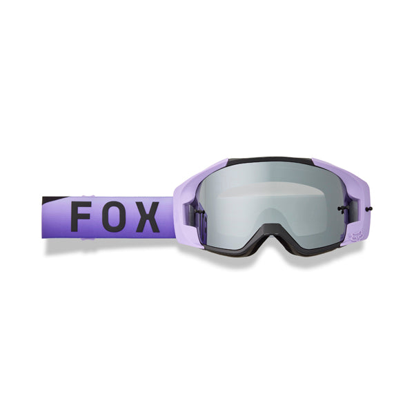 front view of Fox Racing Vue Spire Goggles in lilac with mirrored lens and wide field of vision | Available at BTO Sports.