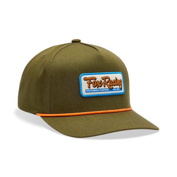 Fox Racing Equipped Snapback Hat SKU:37619-099-OS – product image – Colors: Olive Green | Available at BTO Sports