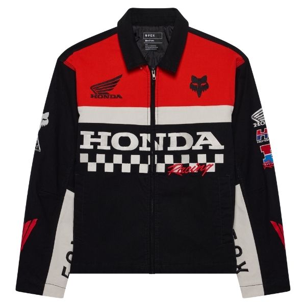 38268-001-S, Fox Racing, Honda Work Jacket, Black, Sizes SM, MD, LG, XL product photo