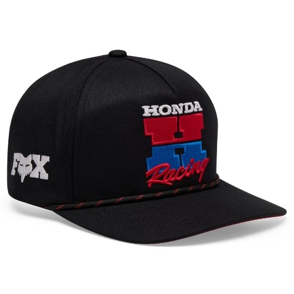 38284-001-OS, Fox Racing, Honda Snapback Hat, Black product photo
