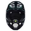 Fox Racing Rampage Foundry Helmet (MTB) (Youth) in Sage, front view, with the visor, wide goggle opening, vented chin bar, and brow vents centered in the frame. Available options—Color: Sage; Size: Y-SM, YMD, Y-LG. SKU 40160-221-YL. UPC 198571120675.