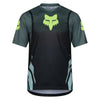 Fox Racing Ranger Foundry Jersey (MTB) in Sage, rear product view, with the back graphic, shoulder panels, long sleeves, and drop-tail hem. Available options—Color: Midnight, Sage; Size: SM, MD, LG, XL, 2X. SKU 40164-221-M. UPC 198571120217.
