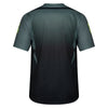 Fox Racing Ranger Foundry Jersey (MTB) in Sage, modeled front three-quarter view, with the crew neck, long sleeves, contrasting shoulder and arm graphics, and extended rear hem on a rider. Available options—Color: Midnight, Sage; Size: SM, MD, LG, XL, 2X. SKU 40164-221-L. UPC 198571120224.