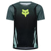 Fox Racing Ranger Foundry Jersey (MTB) (Youth) in Sage, front product view, with the crew neck, long sleeves, large Fox chest graphic, contrasting arm panels, and curved drop-tail hem. Available options—Color: Sage; Size: Y-SM, YMD, Y-LG, Y-XL. SKU 40165-221-YS. UPC 198571120255.