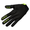 Fox Racing Ranger Foundry Gloves (MTB) in Midnight, palm-side view, with the perforated palm, silicone finger grips, curved fingertips, and slip-on cuff. Available options—Color: Midnight, Sage; Size: SM, MD, LG, XL, 2X. SKU 40175-329-XL. UPC 198571116227.