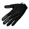 Fox Racing Ranger Foundry Gloves (MTB) in Midnight, palm-side view, with the perforated palm, silicone finger grips, curved fingertips, and slip-on cuff. Available options—Color: Midnight, Sage; Size: SM, MD, LG, XL, 2X. SKU 40175-329-M. UPC 198571116203.