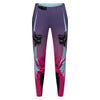 Fox Racing Flexair SE TS57 Pants (MTB) (Womens) in Pink, front product view, with the adjustable waist, articulated knees, contrasting leg graphics, reinforced inner knees, and tapered cuffs. Available options—Color: Pink; Size: 2, 4, 6, 8, 10, 12, 14, 16. SKU 40264-170-2. UPC 198571134887.