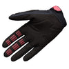 Fox Racing 180 Draft Gloves in Sunburst, palm-side view, with the perforated palm, silicone finger grips, curved fingertips, and slip-on cuff. Available options—Color: Sunburst, Neon Pink, Midnight; Size: SM, MD, LG, XL, 2X. SKU 40557-460-XL. UPC 198571131718.